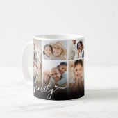 Personalisierte Familien-Foto-Collage Kaffeetasse (Vorderseite Links)