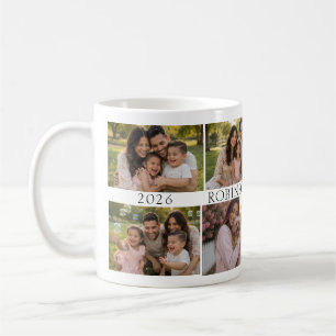 Personalisierte Familien-Foto-Collage mit 8 Fotos  Kaffeetasse