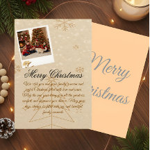 „Personalisierte Familien-Weihnachtsfotokarte“