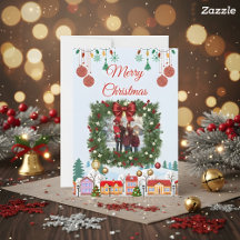 Personalisierte Familien-Weihnachtsfotokarte