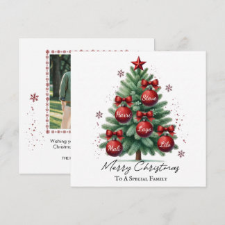 Personalisierte Familien-Weihnachtsfotos mit benut Feiertagskarte