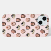 Personalisierte Familienansicht 3 Fotos hellrosa Case-Mate iPhone Hülle (Rückseite (Horizontal))