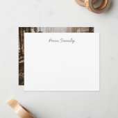 Personalisierte Familienarbeit Mitteilungskarte (Vorderseite/Rückseite Beispiel)