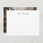 Personalisierte Familienarbeit Mitteilungskarte (Vorne/Hinten)