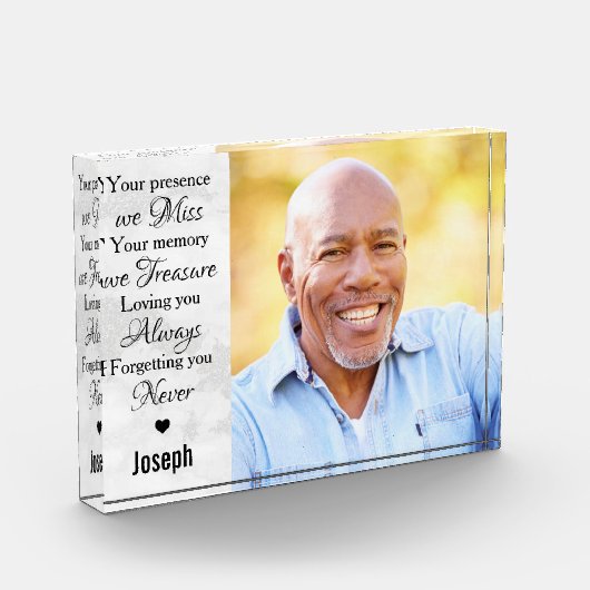 Personalisierte Familienbildnachweise Fotoblock (Links)