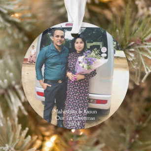 personalisierte Familienbildschmuck, Weihnachten Ornament