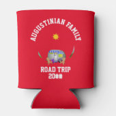 Personalisierte Familienfahrt Van Life Dosenkühler (Rückseite)