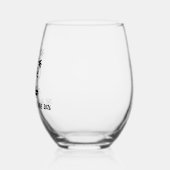 Personalisierte Familienfahrt Weinglas Ohne Stiel (Links)