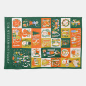 Personalisierte Familienfeier Weihnachten Geschirrtuch (Horizontal)