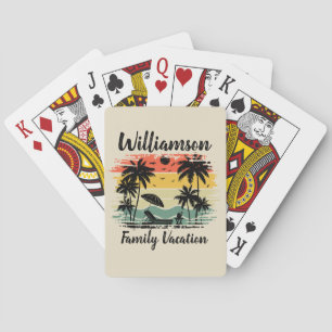 Personalisierte Familienferien Spielkarten