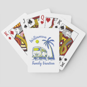 Personalisierte Familienferien Spielkarten