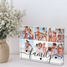 Personalisierte Familienfoto-Collage aus Acryl