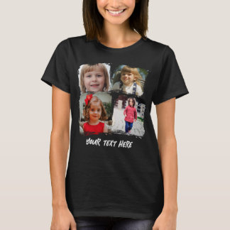 Personalisierte Familienfoto-Collage mit individue T-Shirt