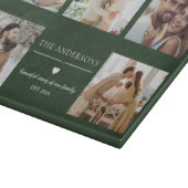 Personalisierte Familienfoto-Collage Schneidebrett (Ecke)