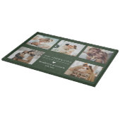 Personalisierte Familienfoto-Collage Schneidebrett (Ecke)