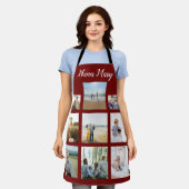 Personalisierte Familienfoto Collage Weihnachten Schürze (Getragen)