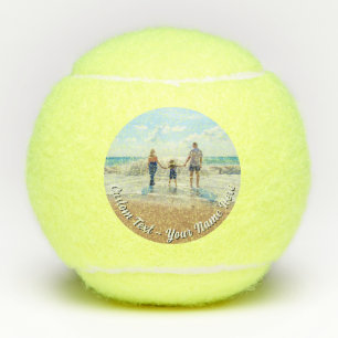 Personalisierte Familienfoto-Tennisbälle mit Text Tennisbälle