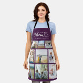 Personalisierte Familienfotocollage Wir Liebe Sie Schürze (Getragen)