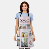 Personalisierte Familienfotocollage Wir Liebe Sie Schürze (Getragen)