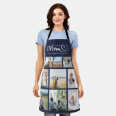 Personalisierte Familienfotocollage Wir Liebe Sie  Schürze (Getragen)