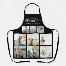 Personalisierte Familienfotografie Collage Wir Lie Schürze