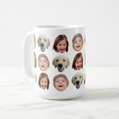 Personalisierte Familienfront 3 Fotos Niedlich Kaf Kaffeetasse (Vorderseite Links)