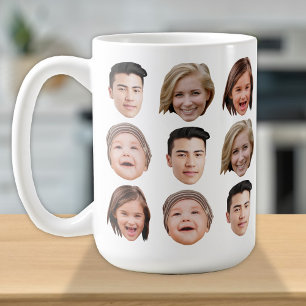 Personalisierte Familienfront 4 Fotos Niedlich Kaf Kaffeetasse