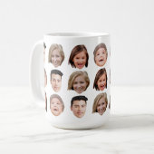 Personalisierte Familienfront 4 Fotos Niedlich Kaf Kaffeetasse (Vorderseite Links)