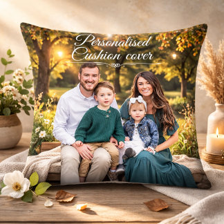 Personalisierte Familienkissenbezug Geschenk Kissen