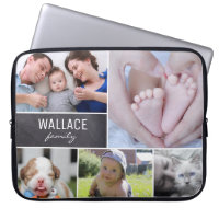 Personalisierte Familienname-Familienname-Foto-Col