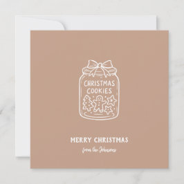 Personalisierte Familienname Frohe Weihnachten Kek Karte