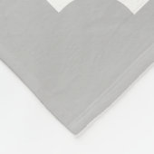 Personalisierte Familienname-Monogramm-Fleecedecke Fleecedecke (Ecke)