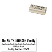 Personalisierte Familienname und Adresse Gummistempel (Stempel)