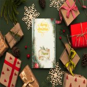 Personalisierte Familienname-Weihnachtskarte, Rust Einladung