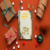 Personalisierte Familienname-Weihnachtskarte, Rust Einladung