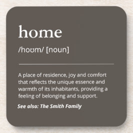 Personalisierte Familiennamen minimalistisch saube Getränkeuntersetzer