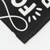 Personalisierte Familiennamen Positives Schwarz Fleecedecke (Ecke)