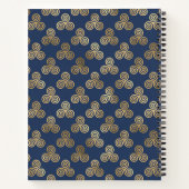 Personalisierte Familienrezepte Blue Celtic Notizblock (Rückseite)