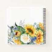 Personalisierte Familienrezepte Kochbuch Sonnenblu Notizblock (Rückseite)