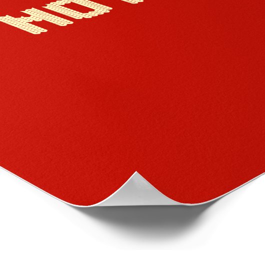 Personalisierte Familiensegnung Weihnachtszeichen Poster (Ecke)