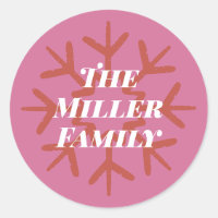 Personalisierte Familiensignatur Schneeflocke scha