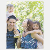 Personalisierte, familienspezifische Deckeln Fleecedecke (Vorderseite)