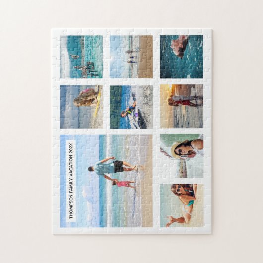 Personalisierte Familienurlaub Fotos Jigsaw Puzzle (Vertikal)