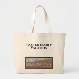 Personalisierte Familienurlaub-Tasche | Individuel Jumbo Stoffbeutel