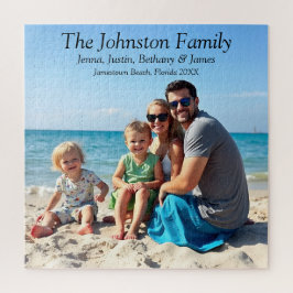 Personalisierte Familienurlaubsfotos Puzzle