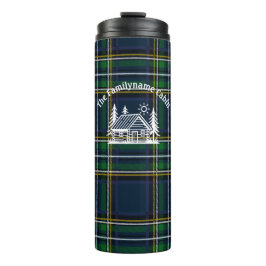 Personalisierte Familienzimmer Kariert Thermosbecher