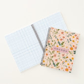 Personalisierte Fantastische Wildblumenwiese Notizblock (Innenseite)