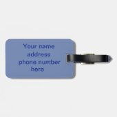 Personalisierte Farbbereiche Gepäckanhänger (Rückseite horizontal)