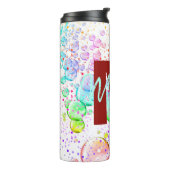 Personalisierte Farbbläschen Thermal Tumbler Thermosbecher (Nach links gedreht)