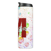 Personalisierte Farbbläschen Thermal Tumbler Thermosbecher (Nach rechts gedreht)